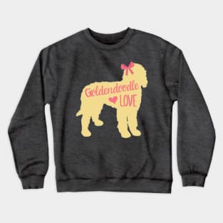 Goldendoodle Car Love Sticker Crewneck Sweatshirt